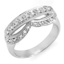 Natural 0.35 ctw Diamond Ring 10K White Gold
