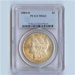 1884 Morgan Silver Dollar MS63 PCGS Certified - SKU P1884