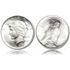 Image 1 : Peace Silver Dollar Coin - Random date - Average Circulated