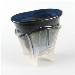 Oval Vase - Blue/Green