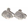 Image 1 : PAIR OF SILVER ROOSEVELT DIME SCREWBACK EARRINGS *RARE UNIQUE EARRINGS* CAME OUT OF SAFE!!!