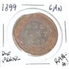 Image 1 : EXTREMELY RARE 1899 CANADIAN ONE CENT *DIE-ERROR* *EXTREMELY RARE AU HIGH GRADE*!!
