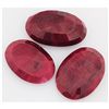 Image 2 : 193.16ctw Ruby Oval Cut Loose Gemstone lot of 3