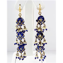 8.65GRAM INDIAN HANDMADE LAKH FASHION EARRING