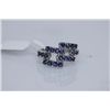Image 1 : 19.75 CTW SAPPHIRE RING .925 STERLING SILVER