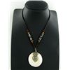 Image 2 : Tibet Shell Agate Bead Nickel Necklace (JEW-3173)