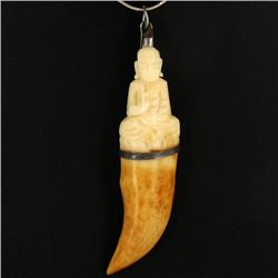 58.62ct Carved Bone Buddha Pendant (JEW-4367)