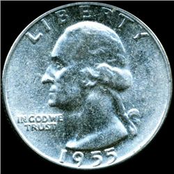 1955 Washington 25c MS64/65 (COI-11975)