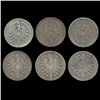 Image 1 : 1875 Germany 1 Mark Better Grade 6 Pcs 2 Mints (COI-8017)