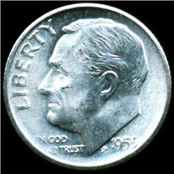 1953S FDR 10c MS66/67 (COI-12524)