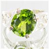 Image 1 : 25.4twc Natural Peridot Sterling Ring (JEW-4014)