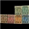 Image 1 : 1890 Scarce Italy Overprint Stamp Set 6pcs Mint NG (STM-1263)