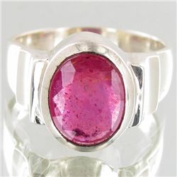38twc Ruby Sterling Ring (JEW-4114A)