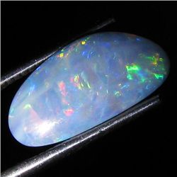 4.08ct Australian Black Opal Doublet Full Fire (GEM-35987)