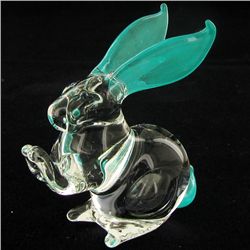 Handcrafted Blown Glass Rabbit (DEC-991)