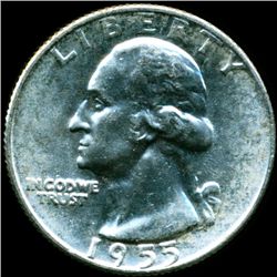 1955D Washington 25c MS64 (COI-12047)