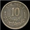 Image 2 : 1896 Mexico 10c XF+ Scarce (COI-10009)