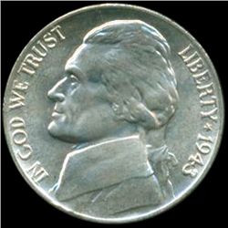 1943P/P Jefferson 5c MS65 Double Die Error (COI-12680)