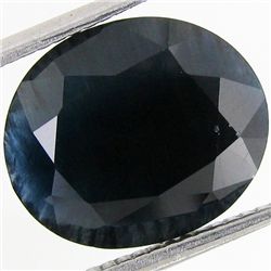 7.55ct Deep Blue Green Sapphire Oval (GEM-40890)