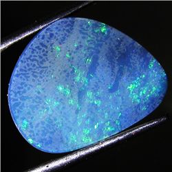 8.75ct Australian Black Opal Doublet Full Fire (GEM-46575)