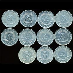 1968-88 E. Germany 5pf XF/Unc 11 pcs (COI-9968)