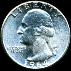 1964 Washington 25c MS65 (COI-12432)