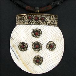 Tibet Bone Nickel Bead Choker Necklace (JEW-3245)