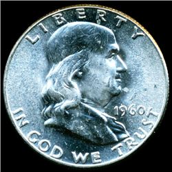 1960 Franklin Half MS64+/65+ FBL (COI-11218)