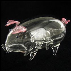 Handcrafted Blown Glass PiginaPiginaPig (DEC-993)