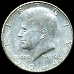 1964 JFK Half AU Scarce Underweight ERROR (COI-11376)