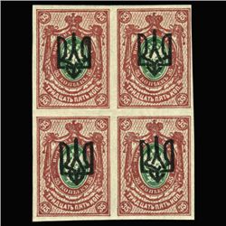 1917 Ukraine Odessa Regional 35 Kopek Stamp Blk (STM-0357)