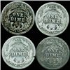 Image 2 : 1915S Barber 10c Circulated 4pcs (COI-12506)