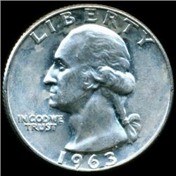 1963D Washington 25c MS65 (COI-12423)