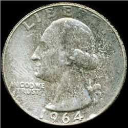 1964 Washington 25c MS65 Nicely Toned (COI-12449)