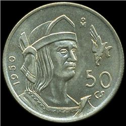 1950 Mexico 50c MS65+ (COI-10089)