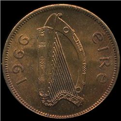 1966 Ireland 1/2p MS64+ (COI-10165)
