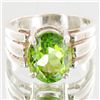 Image 1 : 25.55twc Natural Peridot Sterling Ring (JEW-4017)