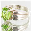 Image 2 : 25.55twc Natural Peridot Sterling Ring (JEW-4017)