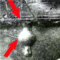 1959 Franklin Half MS64FBL Die Crack ERROR (COI-10770)