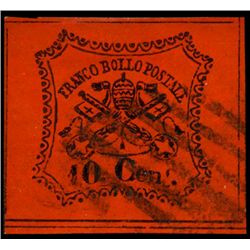 1867 Papal States 10b Stamp (STM-1064)