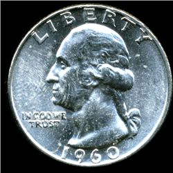 1960D Washington 25c MS65 (COI-12293)