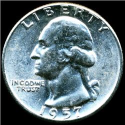 1957 Washington 25c MS64 Overweight ERROR (COI-12082)