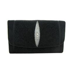Ladies Stingray Hide Clutch Purse Wallet (ACT-317)