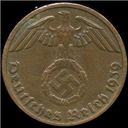 1939D Germany 1pf MS65+ (COI-9939)