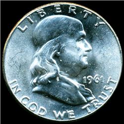 1961 Franklin Half MS64/65 (COI-11226)