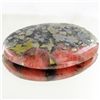 Image 1 : 29.1ct Scarce Ruby Zosite Pyrite Cabochon (GEM-45559)