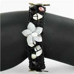 Stretch Shell/MOP Bracelet (JEW-4353)