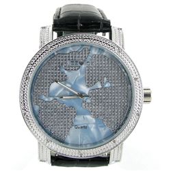 New Ice Time Mens Diamond Bezel Watch (WAT-350)
