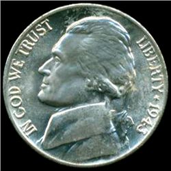 1943P/P Jefferson 5c MS64 Double Die Error (COI-12678)