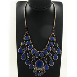 290ct Handcrafted Lapis Nickel Necklace (JEW-4374)